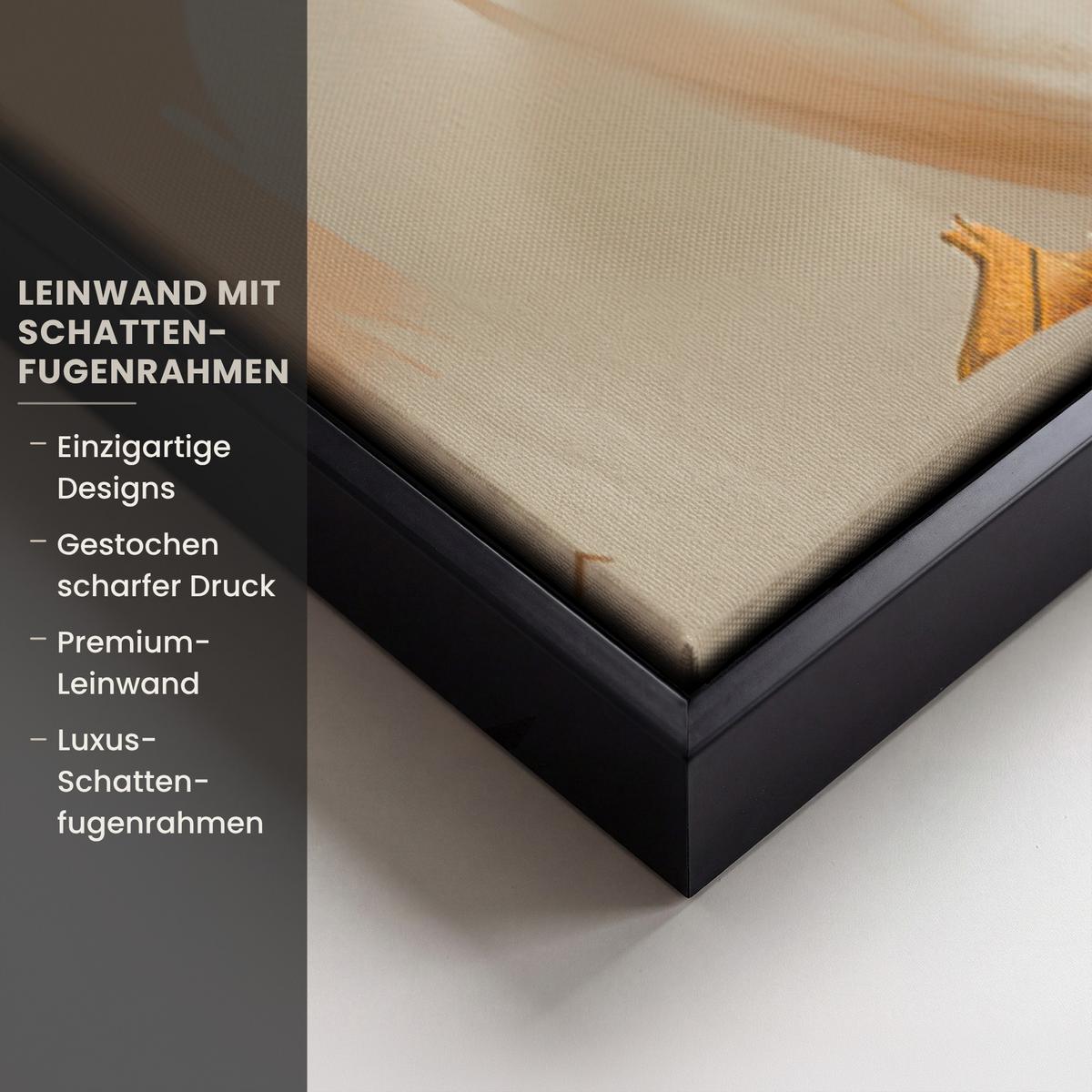 LEINWAND Bilder mit Rahmen - Frau - Porträt - Gold - Luxus - Blau - 60x90 - Türkis, Textil (60/90cm) - MuchoWow