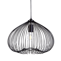 HÄNGELEUCHTE Tordino 38/38/115 cm - Schwarz, Metall (38/38/115cm) - Beliani