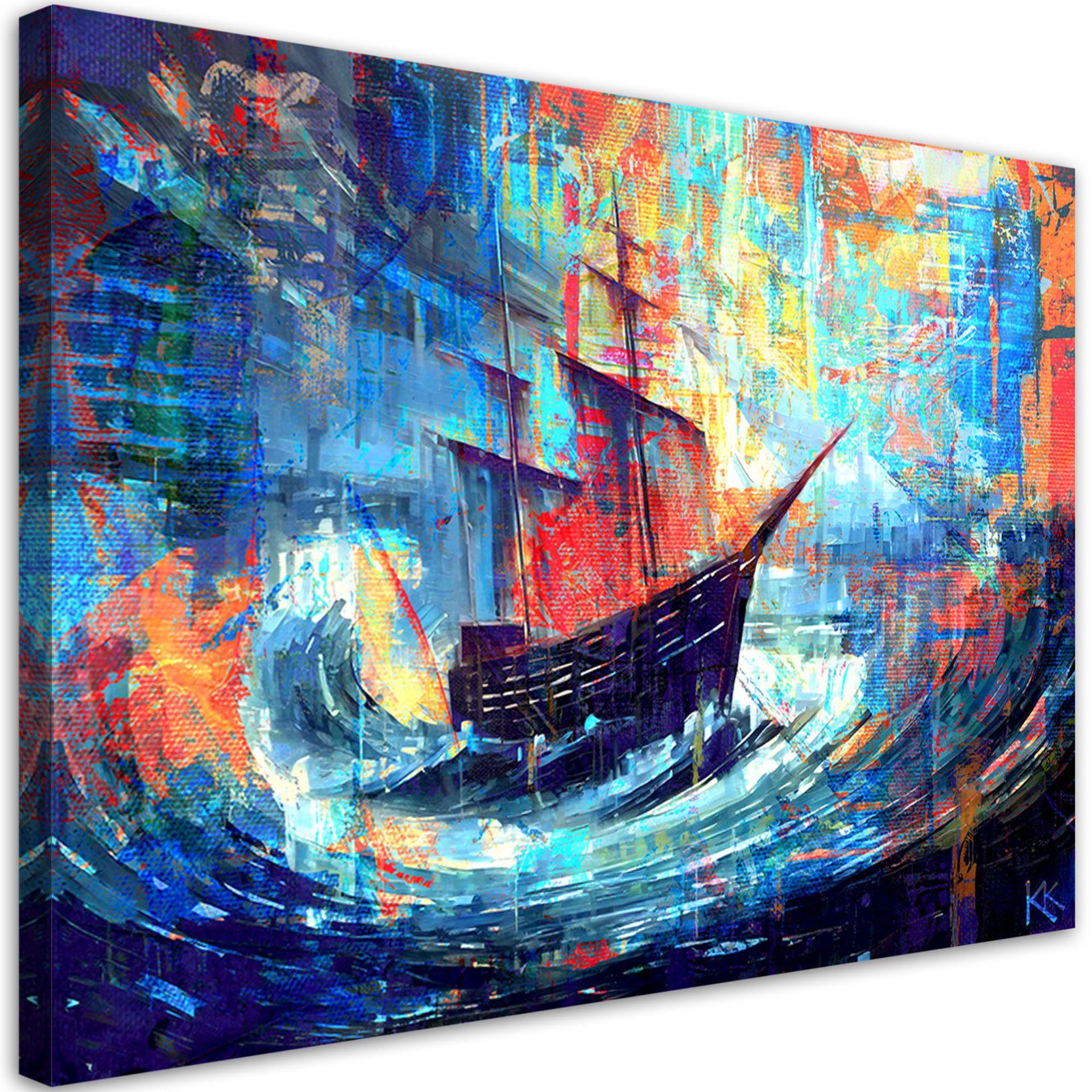 KUNSTDRUCK Lila 90/60 cm - Lila, Textil (90/60cm) - KUNSTLOFT