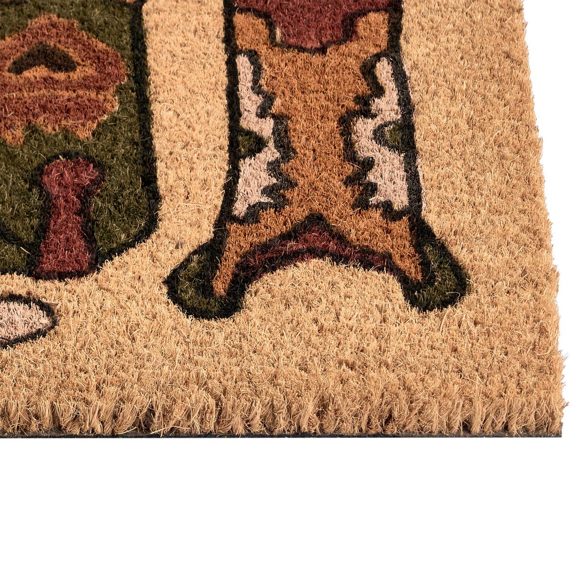 FUSSMATTE Naturfarben 40/60 cm Kokosfasern Carmona - Naturfarben, Textil (40/60cm) - Beliani