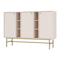 SIDEBOARD TORINO 158/108/41 cm mit 3 Türen Beige - Beige, Holzwerkstoff (158/108/41cm) - MASSENO