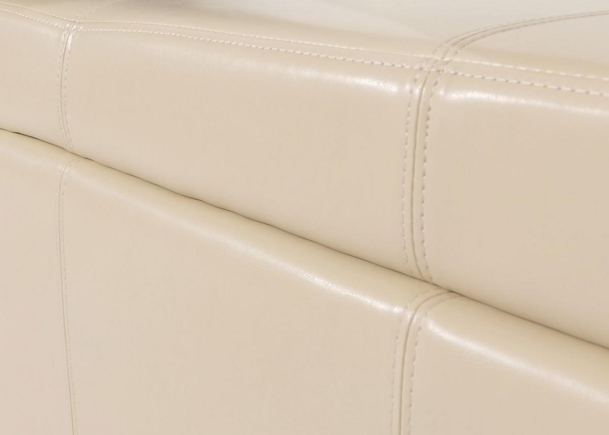 SITZBANK MIT AUFBEWAHRUNG XXL Cremeweiß - Creme/Weiß, Textil (180/45/45cm) - MCW