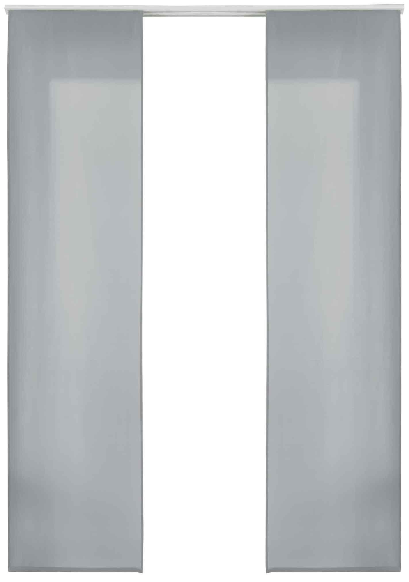 VORHANG 2ER SET HxB 245x60 cm Grau - Grau, Textil (60/245cm) - Gardinenbox