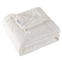 WINTERBETTDECKE Schurwolle 200/200 cm - Weiß, Textil (200/200cm) - Homescapes