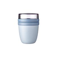 LUNCHPOT Ellipse Nordic Blue new ø 10.7 cm - Blau/Hellblau, Kunststoff (10.7/15.1/10.7cm) - Mepal