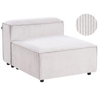 SESSELMODUL Cord Cremeweiß Ardal - Creme, Textil (88/68/120cm) - Beliani
