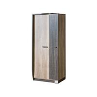 DREHTÜRENSCHRANK PALMERO 80/192,5/58cm 2-türig Braun - Eichefarben/Braun, Holzwerkstoff (80/192.5/58cm) - MASSENO