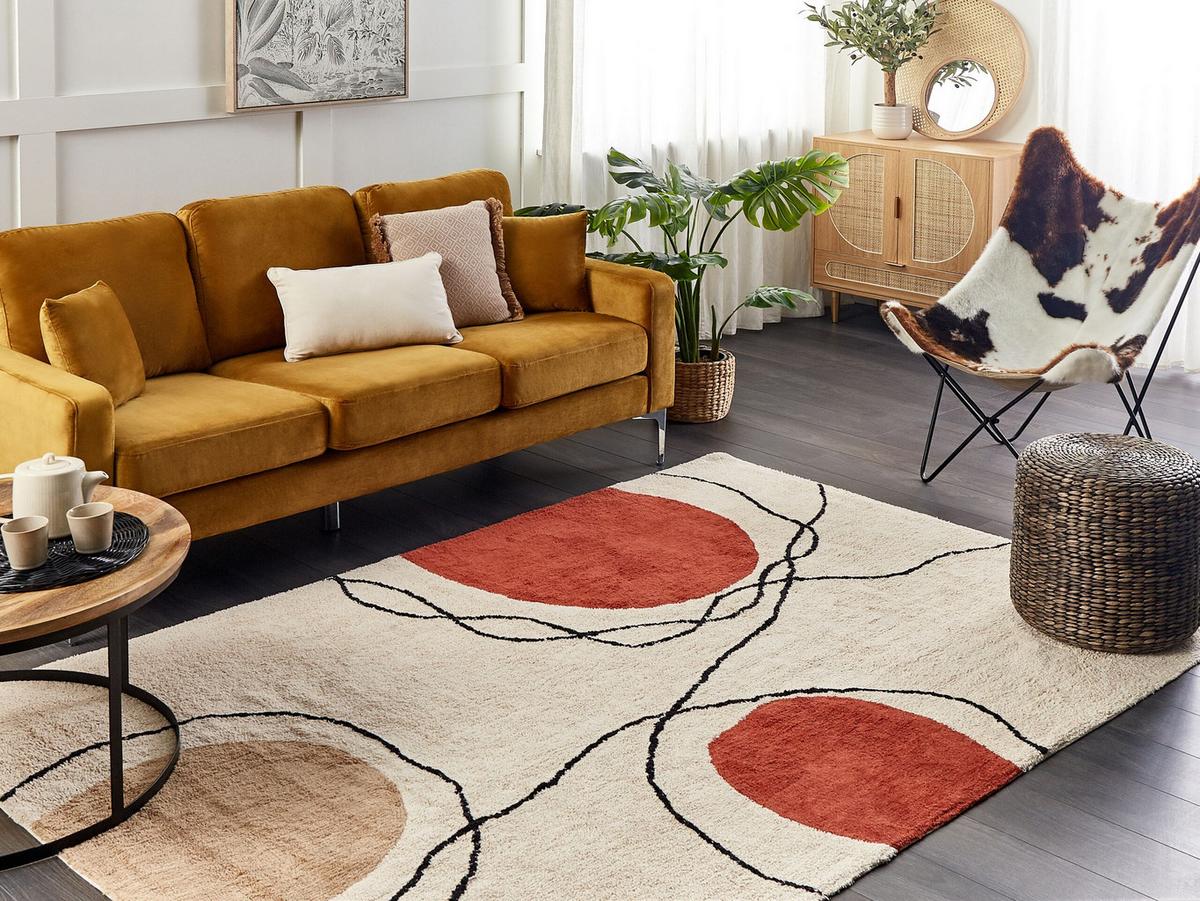 KURZFLOR-TEPPICH Bolat 230/160 cm - Beige, Textil (160/230cm) - Beliani