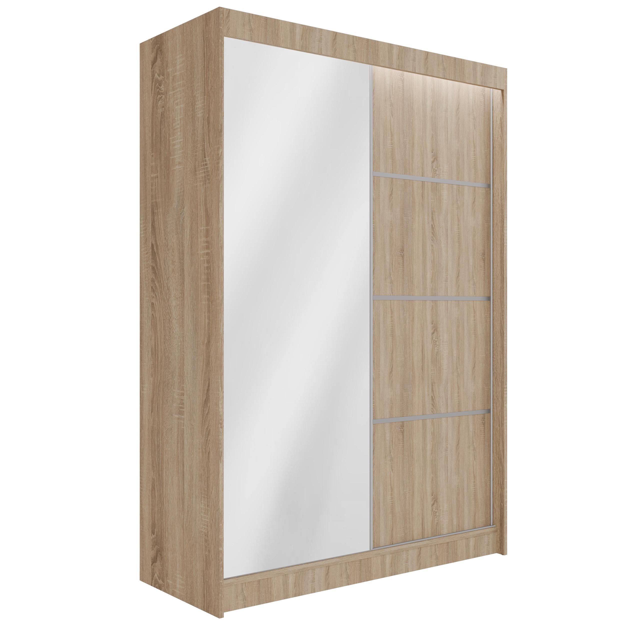KLEIDERSCHRANK PAOKI - 150 cm - Sonoma Eiche - Sonoma Eiche, Holzwerkstoff (150/215/61cm) - ALTDECOR