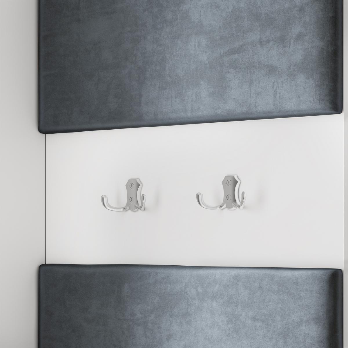 GARDEROBENSCHRANK VIRA 95/181/51 cm Modern Garderobe-Set Eiche Lefkas - Eichefarben/Schwarz, Holzwerkstoff (95/181/51cm) - MASSENO