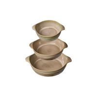 AUFLAUFFORMEN-SET RUND Tortosa braun 3-tlg. - Braun, Keramik (2/2/2cm) - Ritzenhoff Breker
