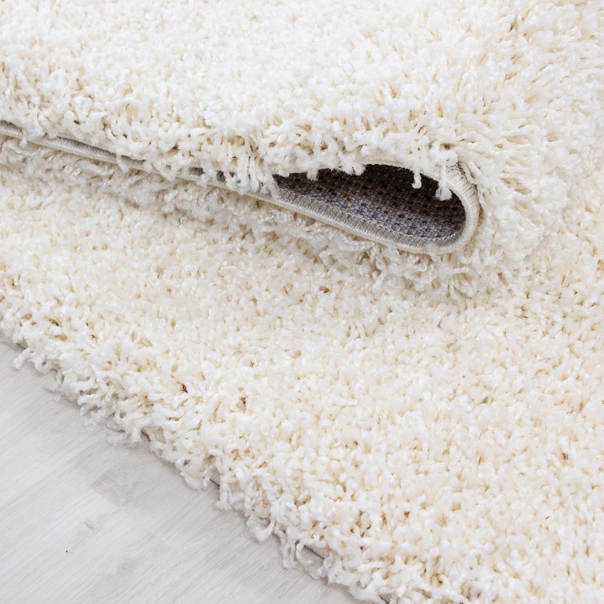 HOCHFLORTEPPICH RHEIN, einfarbig, aus Polypropylen, Creme, 100 x 200 cm - Beige, Textil (200/100cm) - KADIMA DESIGN