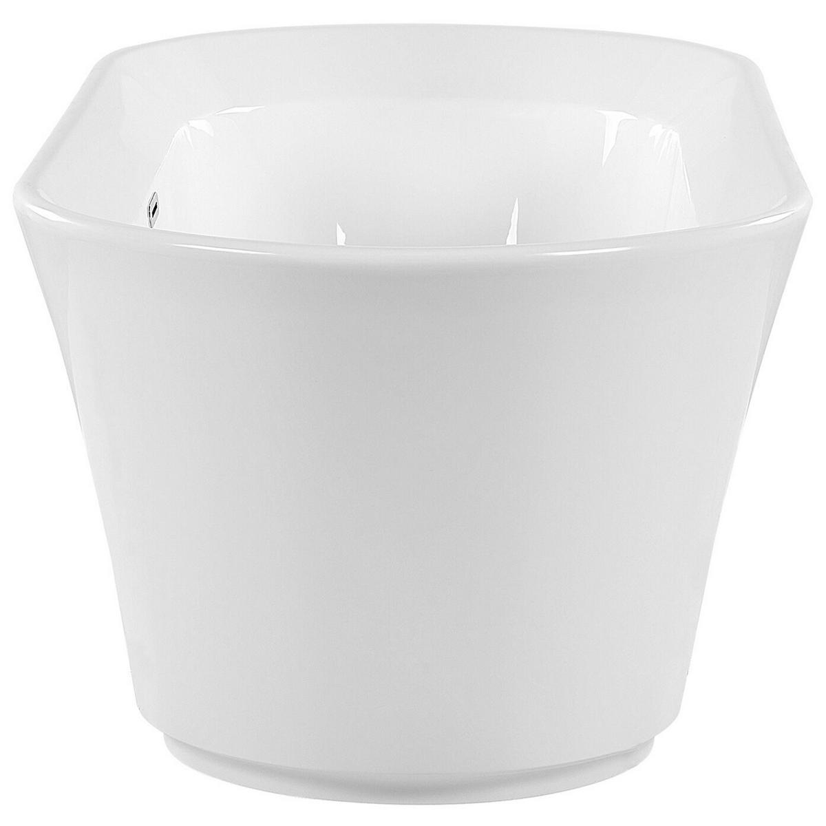 BADEWANNE FREISTEHEND 80x170x59 cm weiß Ovalle - Weiß, Kunststoff (80/59/170cm) - Beliani