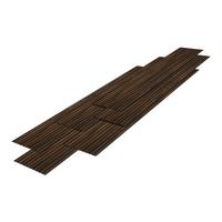 WANDPANEEL-SET Boxtel 18-TLG. - Walnussfarben, Kunststoff (0.7/31.5/195cm) - NEU.HOLZ