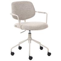 BÜROSTUHL Stoff Beige Ripley - Beige, Textil (60/82/60cm) - Beliani