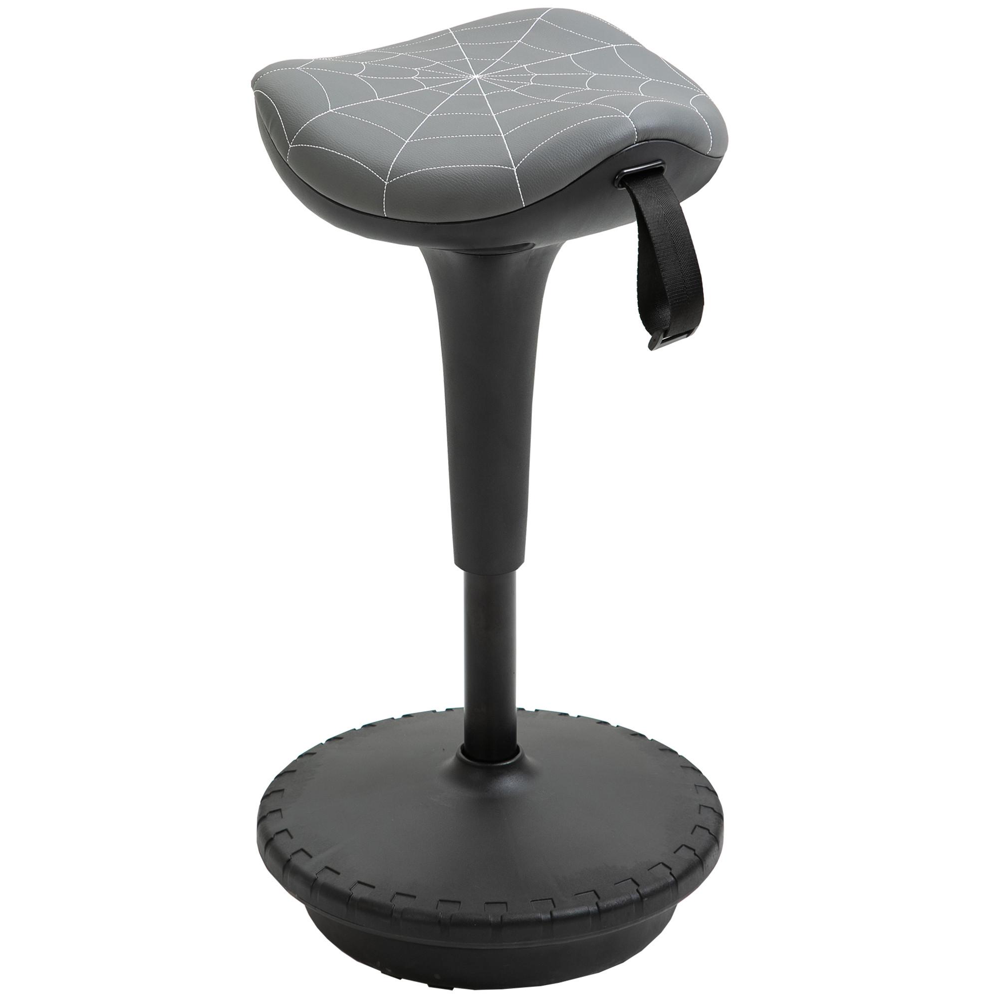 BARHOCKER mit Schwenkfunktion, ergonomisch, höhenverstellbar Grau - Grau, Kunststoff (34/83.5/34cm) - Vinsetto