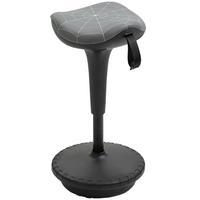 BARHOCKER mit Schwenkfunktion, ergonomisch, höhenverstellbar Grau - Grau, Kunststoff (34/83.5/34cm) - Vinsetto