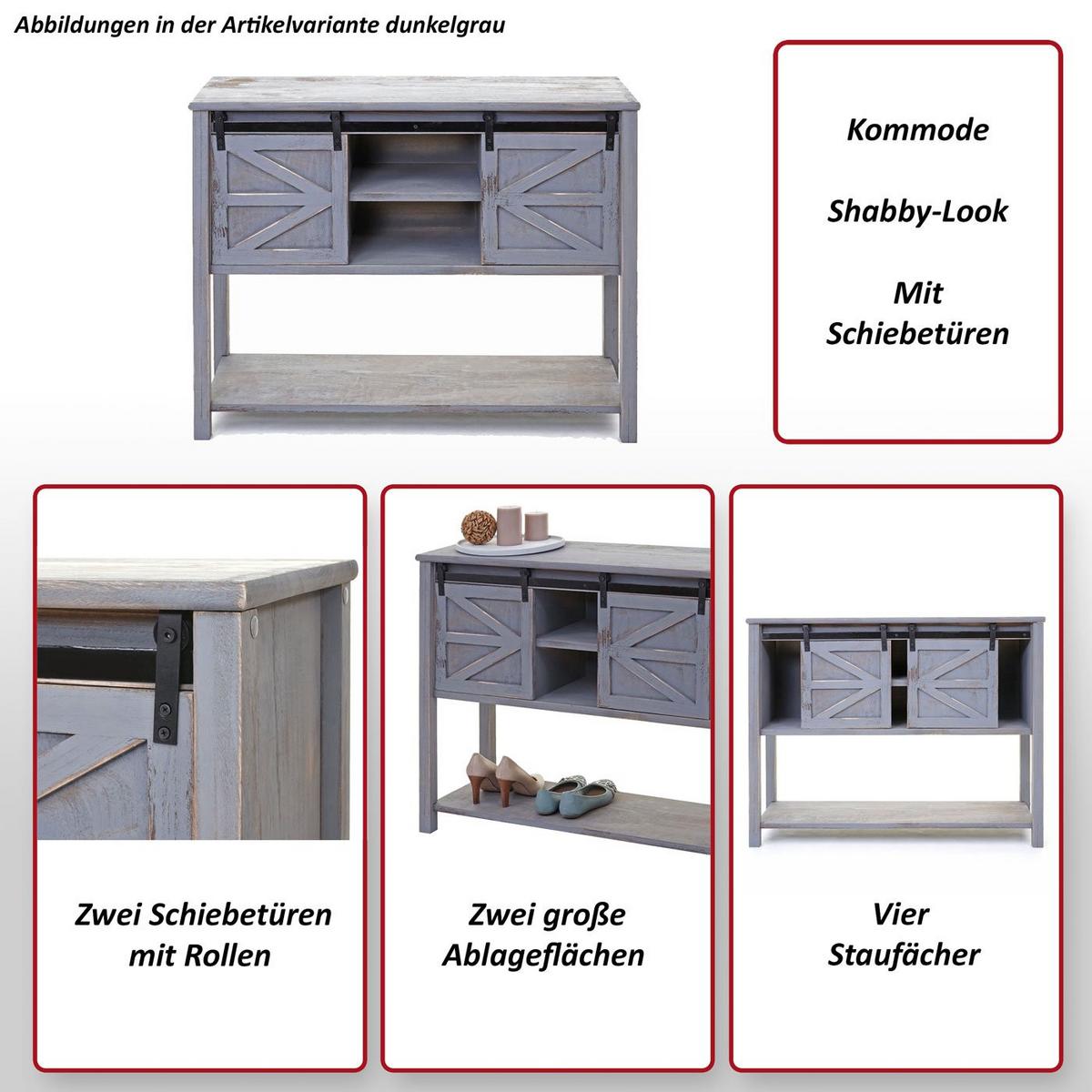 KOMMODE Weiß - Weiß, Holz (102/81/34cm) - MCW
