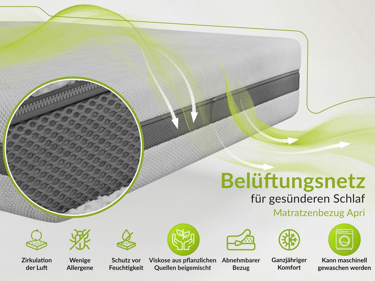 FEDERKERNMATRATZE NOVA - 120/200 - H3/H4 - Apri - Multicolor, Textil (120/200cm) - MKS