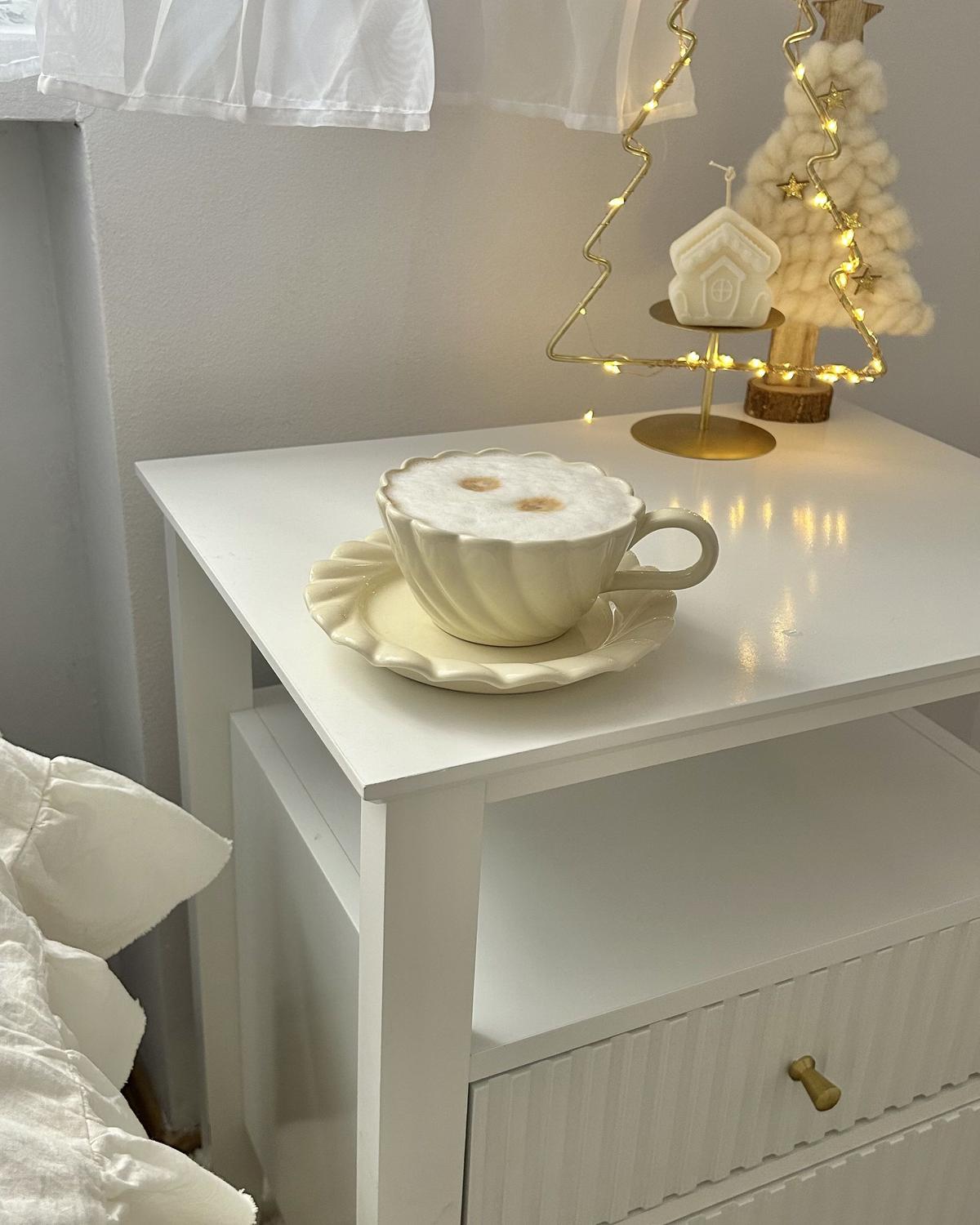 NACHTTISCH mit 2 Schubladen Weiß Assisi - Weiß, Holzwerkstoff (35/48/62cm) - Beliani