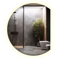 LED SPIEGEL 63 cm x 70 cm Asymmetrische Form Neutralweiß 4000 K - Transparent, Glas (63/70/0.4cm) - Wallfluent