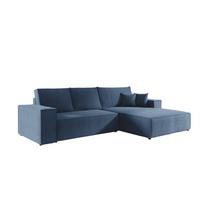 ECKSOFA Levio - Dunkelblau, Holzwerkstoff/Textil (294/185cm) - Fun Möbel