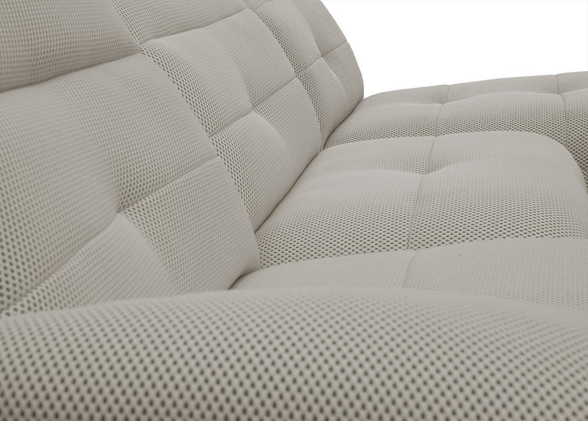 ECKSOFA TRENTO 4-Sitzer, beige - Beige/Schwarz, Holzwerkstoff/Kunststoff (262/165cm) - Wozimo