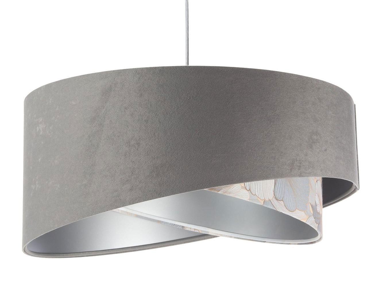 HÄNGELEUCHTE Grau 50/23 cm - Silberfarben, Kunststoff (50/1.3/23cm) - ONZENO