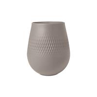 VASE Manufacture Collier Taupe 14 cm - Taupe, Keramik (14cm) - Villeroy & Boch