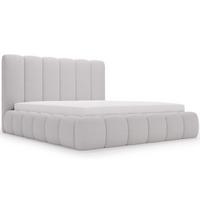 POLSTERBETT Imperial 200x200 Bouclé-Stoff Hellgrau - Hellgrau, Textil (200/200cm) - Graingold