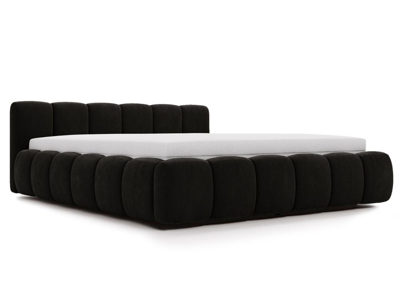POLSTERBETT Cloud low 200x200 Schwarz - Schwarz, Textil (200/200cm) - Graingold