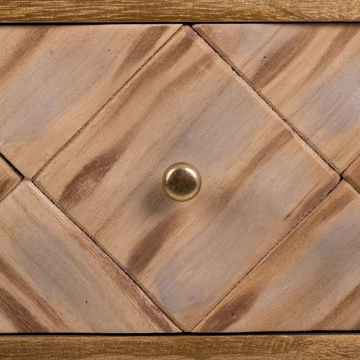 NACHTTISCH aus Holz, braun, 45x34x67cm - Braun, Holz (45/67/34cm) - Wanderlust