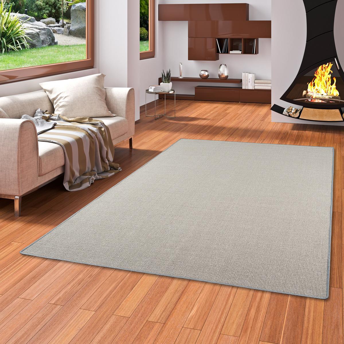 SISAL NATUR TEPPICH KLASSISCH - Grau, Textil (160/240cm) - Snapstyle