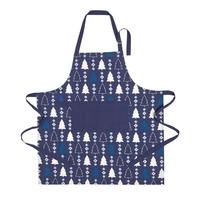 WEIHNACHTSSCHÜRZE Winterland, 100% Baumwolle - Blau, Textil (80/85cm) - Homescapes