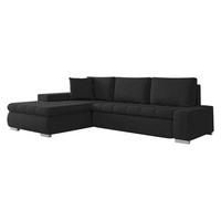 ECKSOFA Orkan Mini - Anthrazit/Schwarz, Holz/Textil (265/185cm) - MIRJAN24