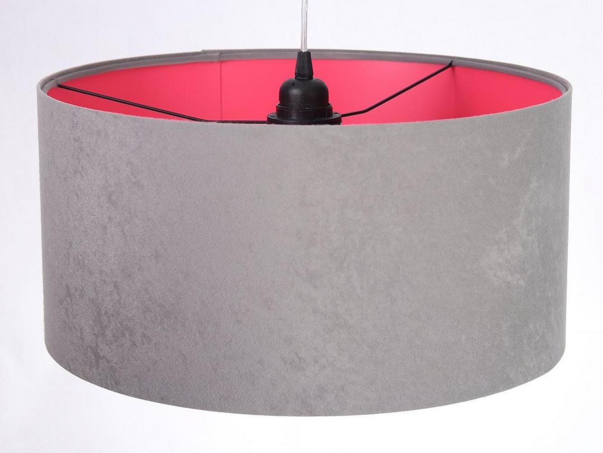 HÄNGELEUCHTE Grau 40/20 cm - Pink/Grau, Kunststoff (40/0.6/20cm) - ONZENO