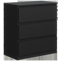 KOMMODE Schwarz 70/79/39 - Schwarz, Holzwerkstoff (70/79/39cm) - RAUMHIRSCH FURNITURE