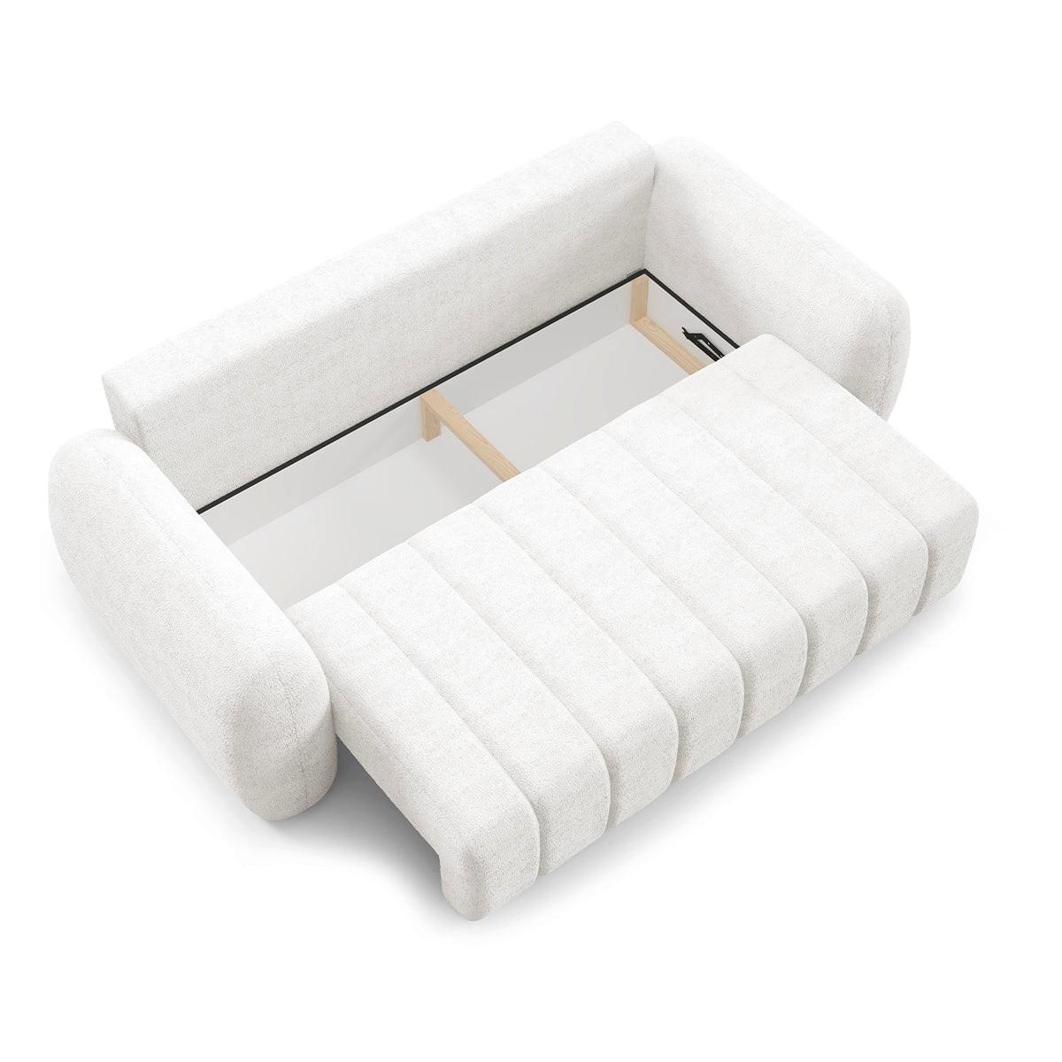 SOFA Cesar 3 Sitzplätze Weiß - Weiß, Holz (266/95/110cm) - Petits-meubles