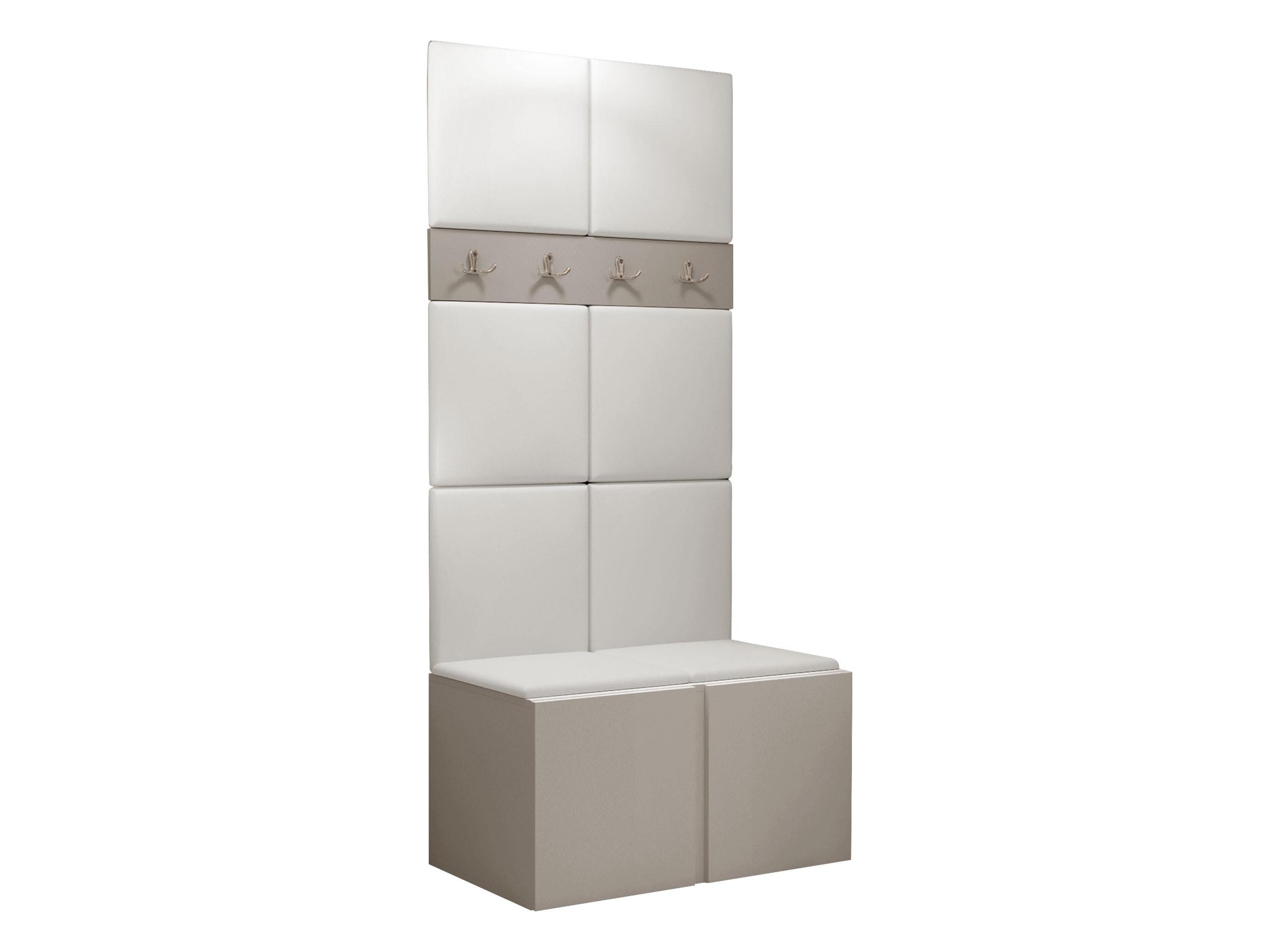 GARDEROBEN-SET Orion IV - Kaschmir/Weiß, Holzwerkstoff/Kunststoff (84/186/46cm) - MIRJAN24