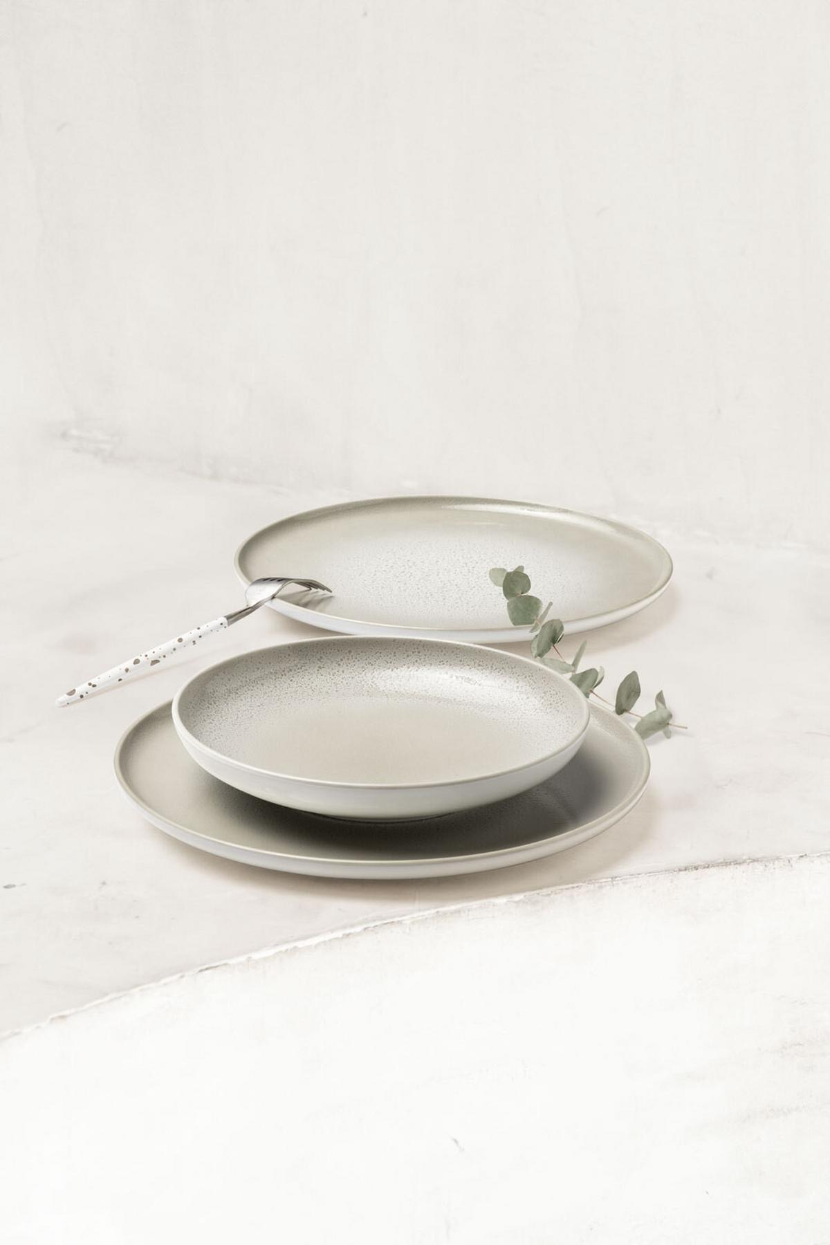 EINSTEIGER-SET Sento Home Aura cream 8-tlg. - Creme, Keramik (2/2/2cm) - Seltmann Weiden