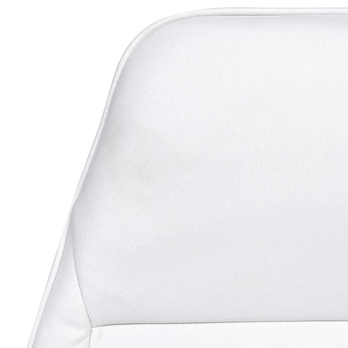 BÜROSTUHL Cremeweiß Rebel - Schwarz/Weiß, Textil (67/120/67cm) - Beliani