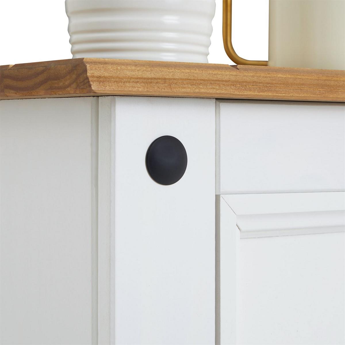 KOMMODE CAMPO weiß/braun - Weiß/Braun, Holz (53/104/39cm) - CARO-Möbel
