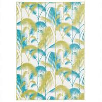 DESIGNER TEPPICH SAMBA PALMEN - Türkis/Grün, Textil (80/150cm) - Pergamon