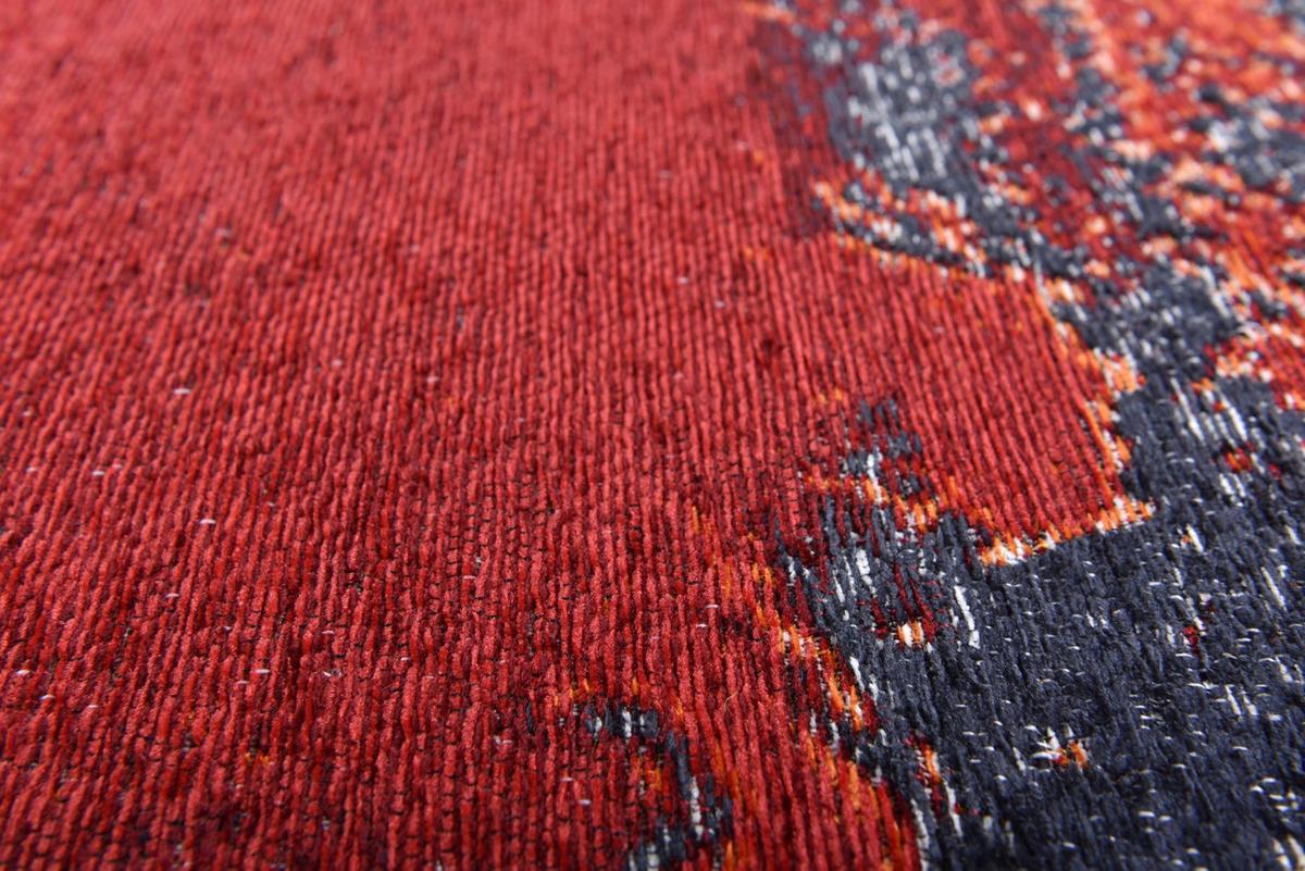 FLACHWEBETEPPICH Cosima 80x160 cm - Rot, Textil (80/160cm) - Gino Falcone