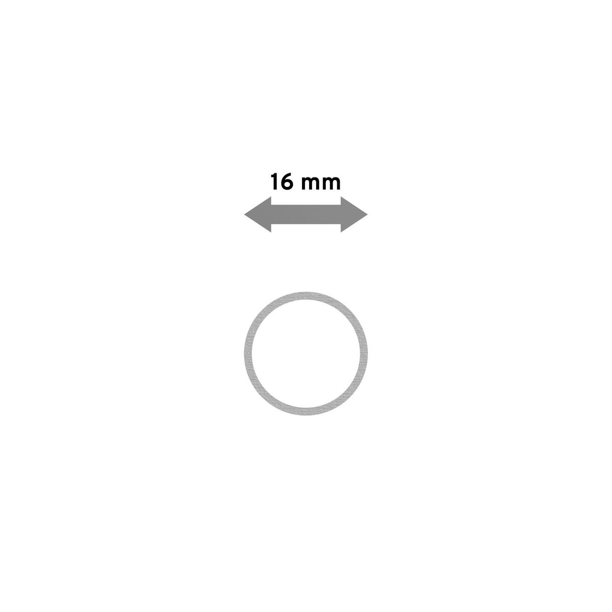 RUNDROHR 180 cm, 16 mm Ø Schwarz - Schwarz, Metall (180cm) - INTERDECO