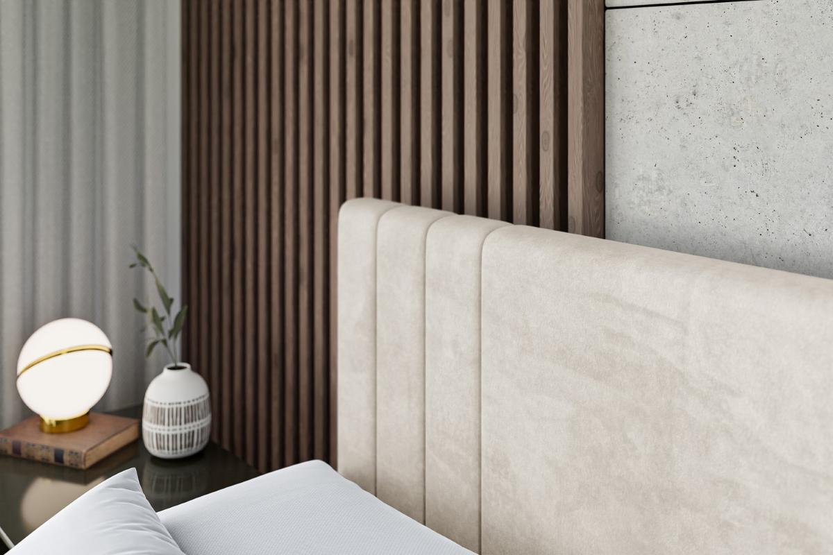 BOXSPRINGBETT IDRIKO-Z KING - 140x200 - H3/H4 - Creme - Creme, Holzwerkstoff (140/200cm) - ALTDECOR