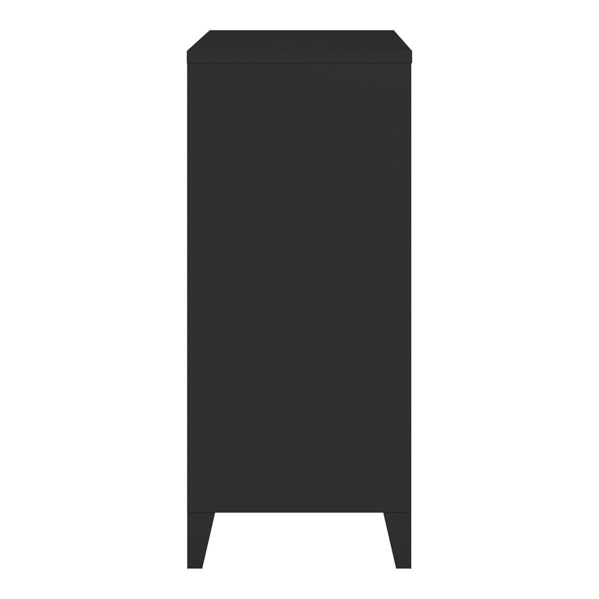 METALLSCHRANK Hämeenlinna - Schwarz, Metall (80/92/40cm) - [en.casa]
