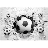 FOTOTAPETE Fußball Kinderzimmer Vliestapete Tapete 350x250 - Multicolor, Papier (350/250cm) - Wallarena