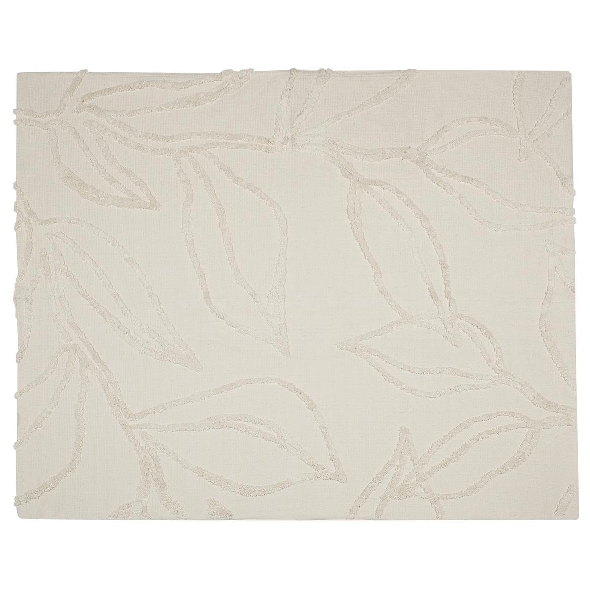 DECKE Helles Beige Acacia 125/150 cm - Beige, Naturmaterialien/Textil (125/150cm) - Beliani