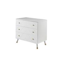 SCHUBLADENKOMMODE Kamillah 100x57x89 Kinderzimmerkommode Satin Weiß - Weiß, Holzwerkstoff (100/89/57cm) - 58aufmkessel
